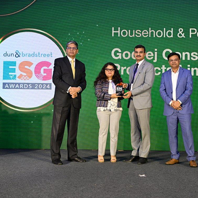Godrej Consumer Products recognised as ESG Champion of India 2024 at the Dun & Bradstreet ‘ESG Leadership Summit’